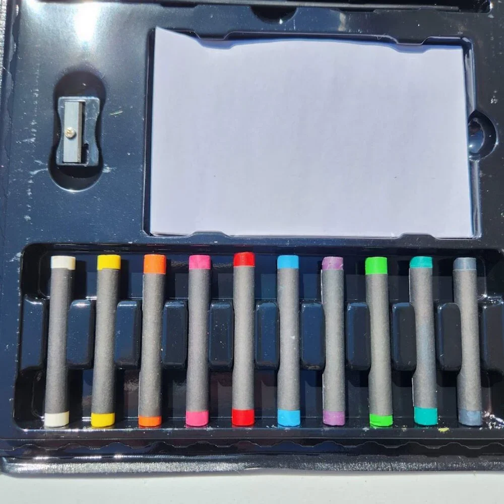 Art Set Kit Colored Pencils Watercolor Crayons Markers Oil Pastels For K…